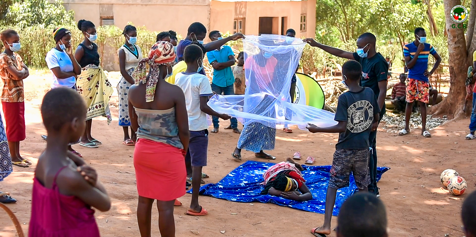 distributing malaria nets