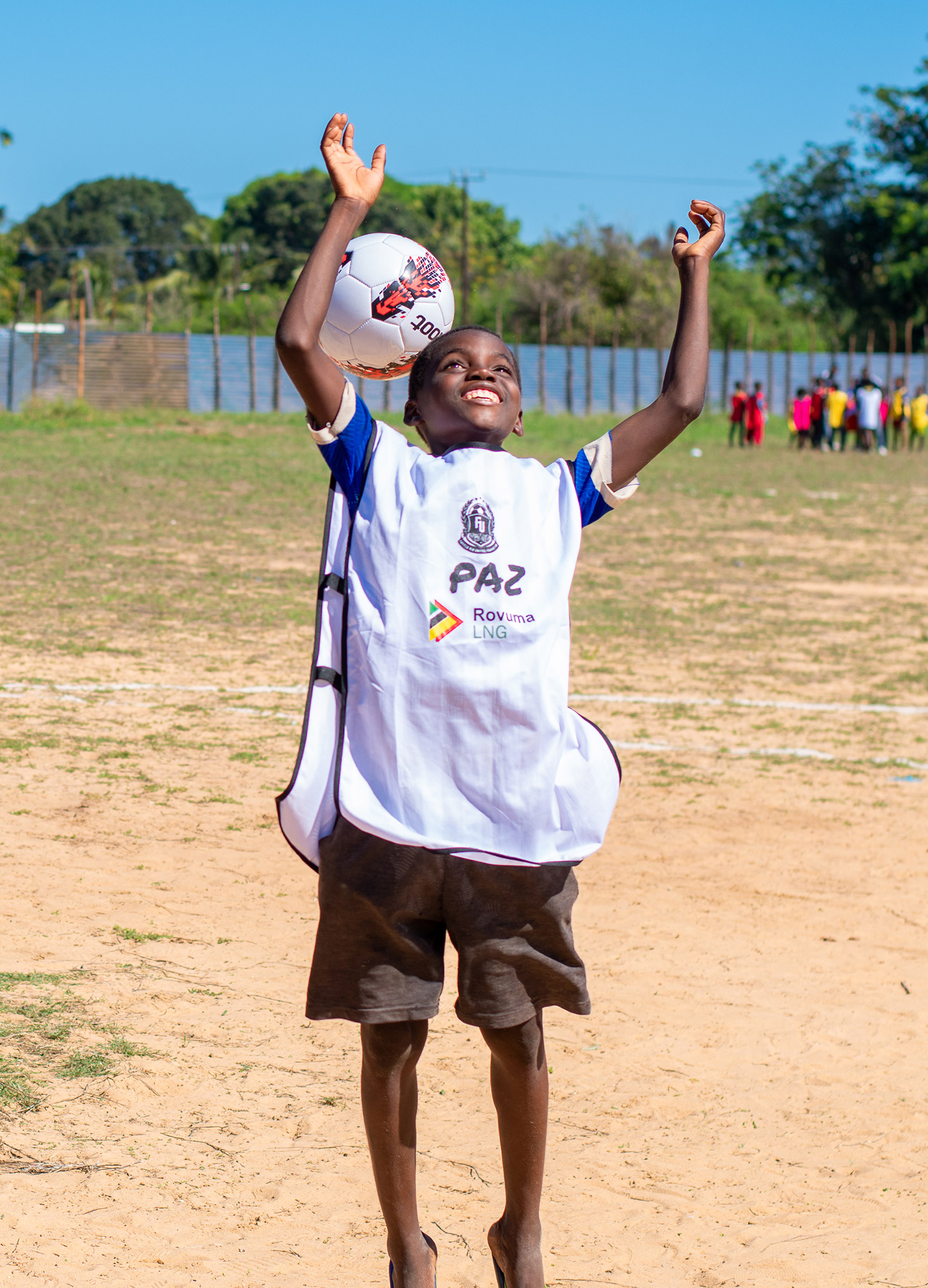 child playing with ball