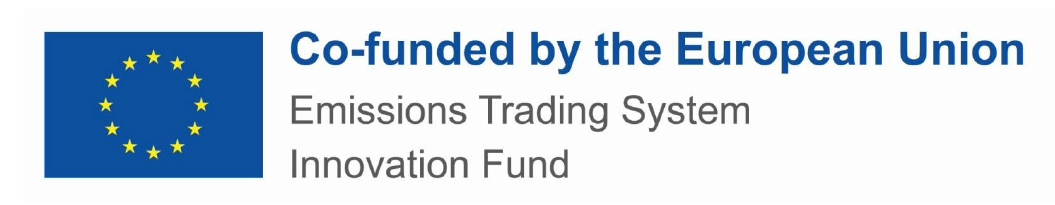 co-funded by the European Union - Emissions Trading System Innovation Fund logo