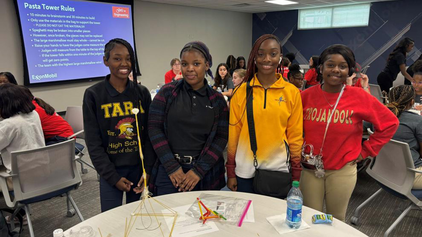 Young girls participate in EMBR engineering education event