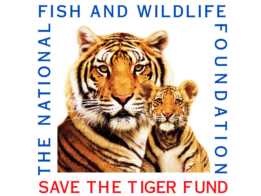 1995 Save The Tiger Fund signage 