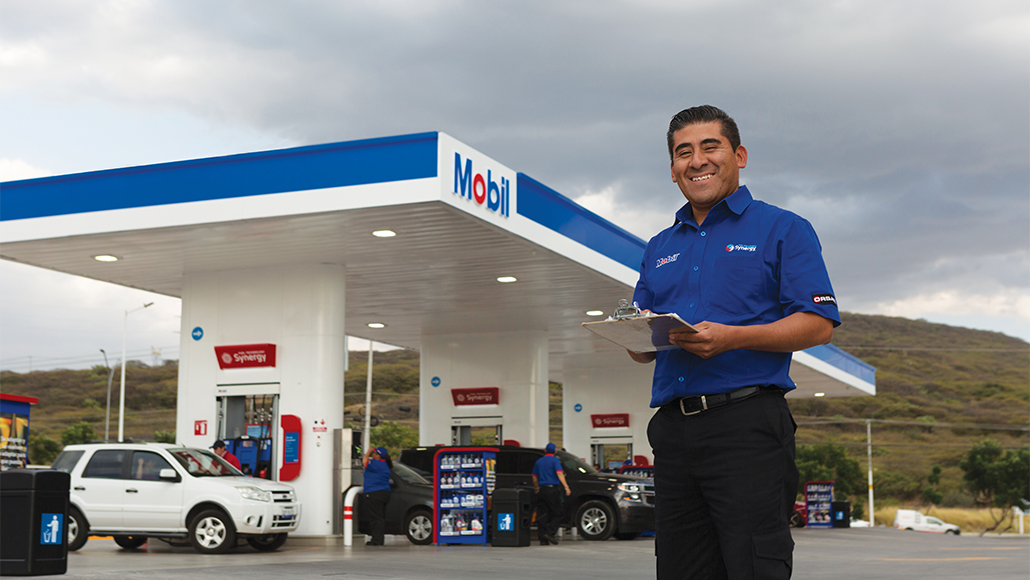 ExxonMobil retail employee in Mexico.