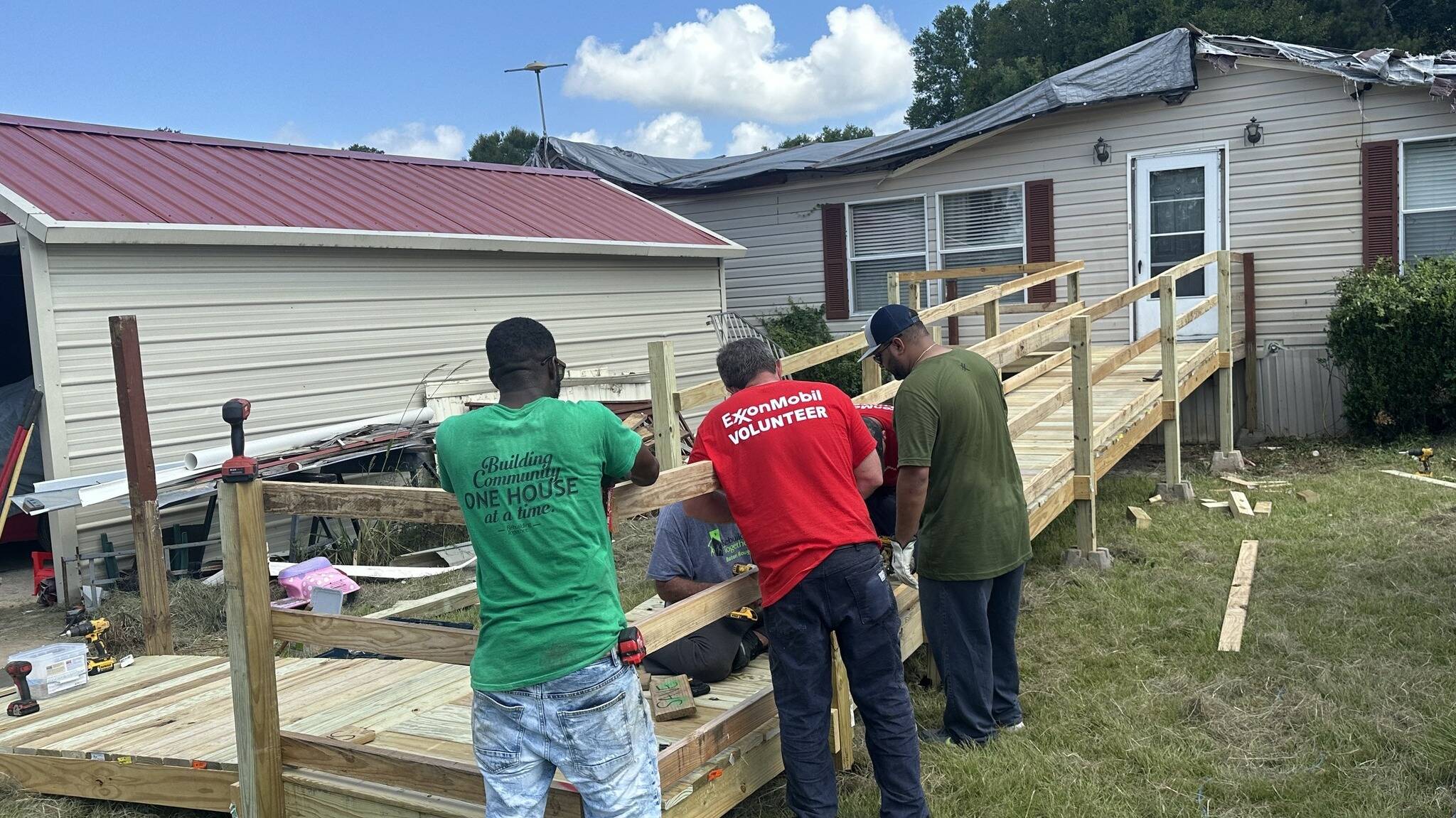 Rebuilding Together - Baton Rouge ramp building activity