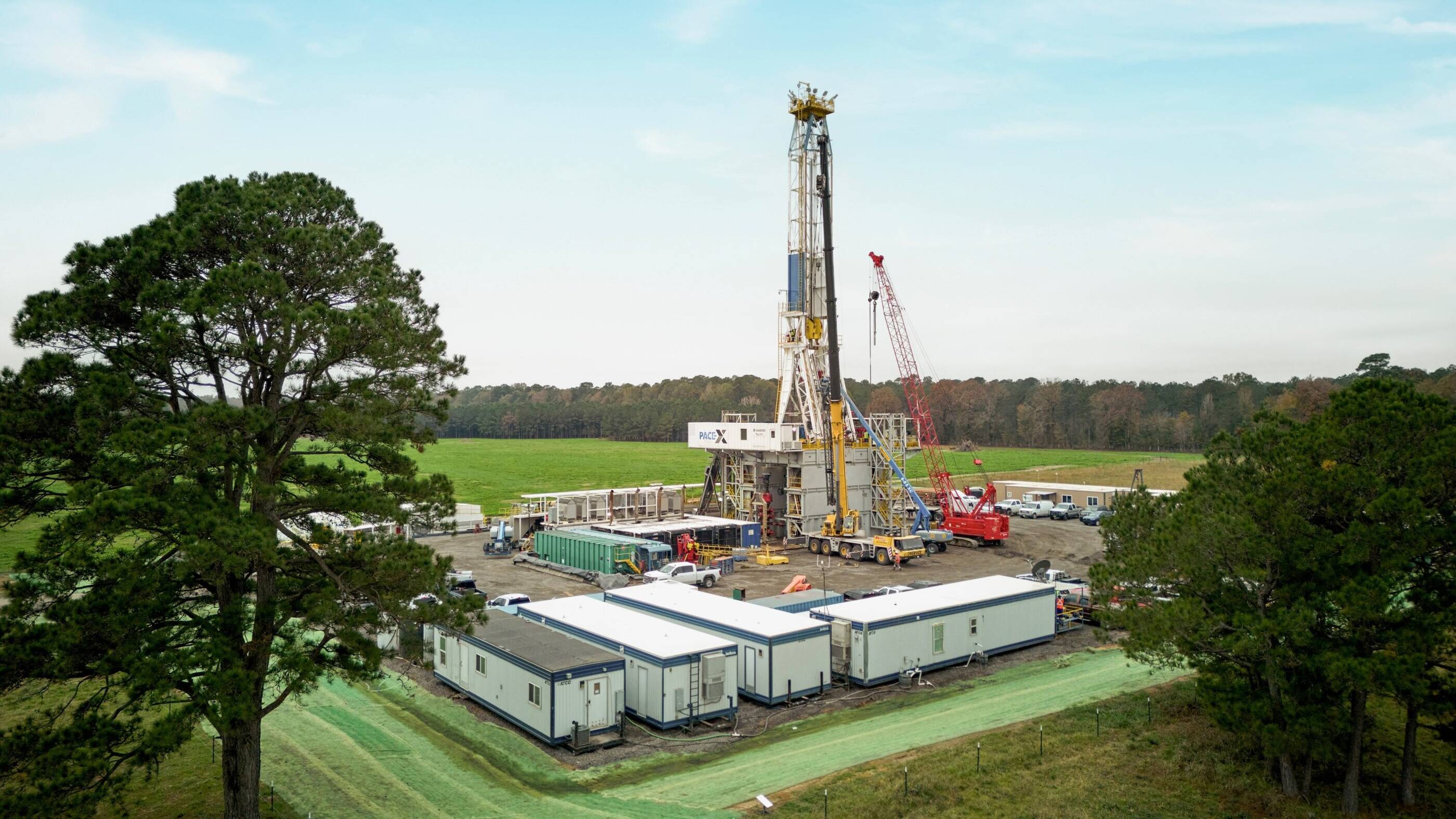 ExxonMobils first lithium rig, part of an appraisal program underway in Arkansas. By 2030, we aim to produce enough lithium to support the manufacture of about 1 million electric vehicles.