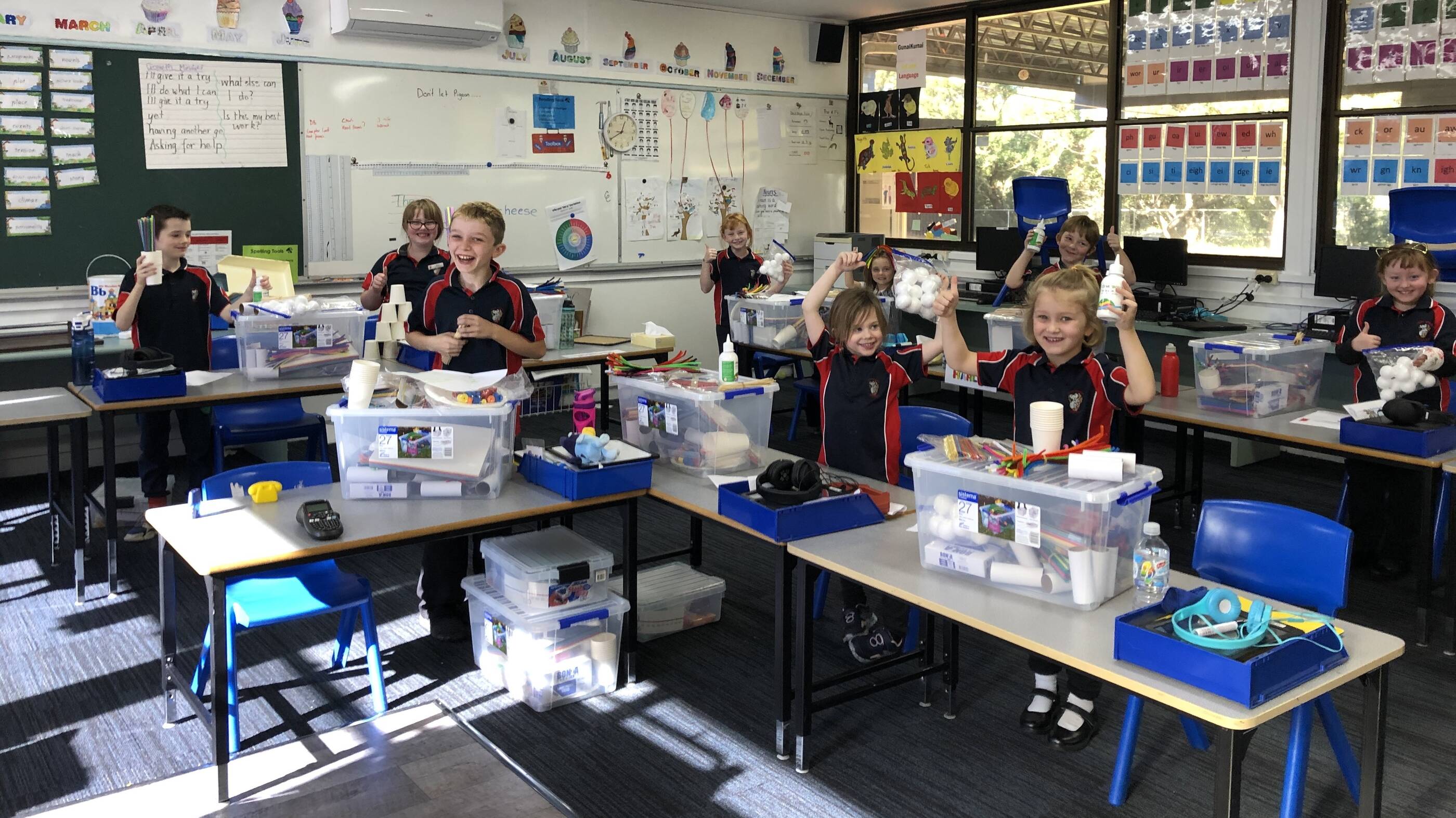 Image ExxonMobil supports both U.S. and international education initiatives.Students at Loch Sport Primary School in Australia enjoy their new STEM resources funded by an Esso Bright Future Grant.